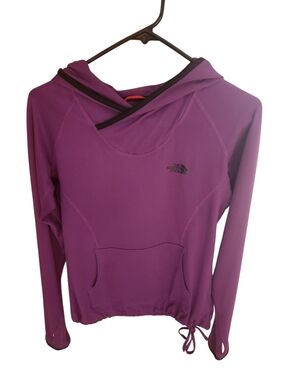 The North Face Women's Purple Hooded Pullover with Kangaroo Pocket